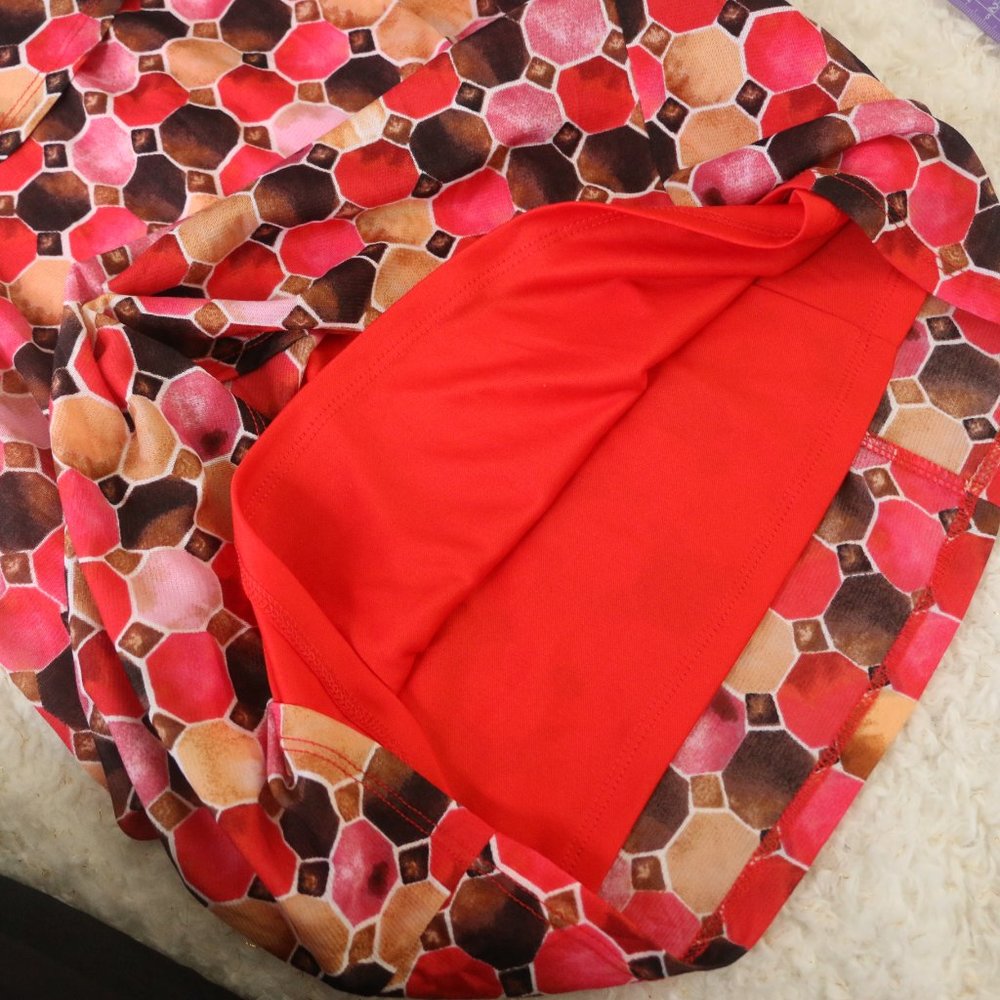 Thalia Sodi Red Multi Combo Popover Dress - Picture 8 of 8